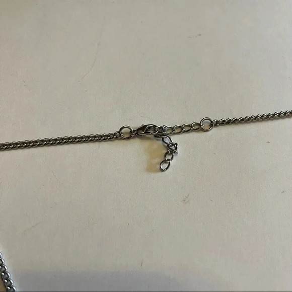 Statement Necklace Circles Pearls Geometric - Picture 4 of 6